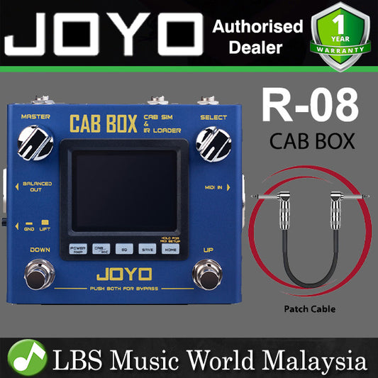 Joyo R-08 CAB BOX Electric And Bass Guitar Effect Pedal With Cabinet And Power Amp Simulator (R08 R 08)