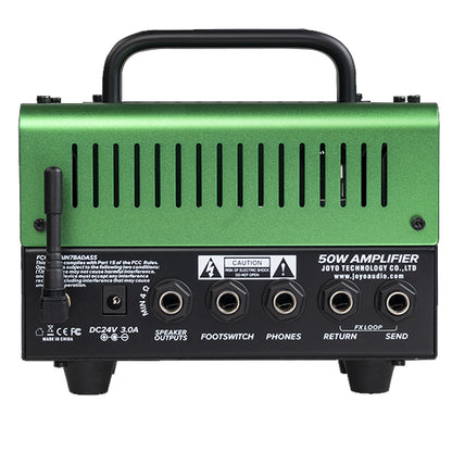 Joyo BadASS 50 Watt Amplifier Head BanTamP Series Speaker Bass Amp Hybrid Tube With Bluetooth (Badass)