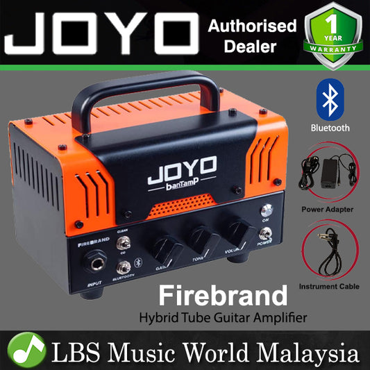 Joyo Firebrand 20 Watt Amplifier Head BanTamp Series Guitar Speaker Amp Hybrid Tube with Bluetooth