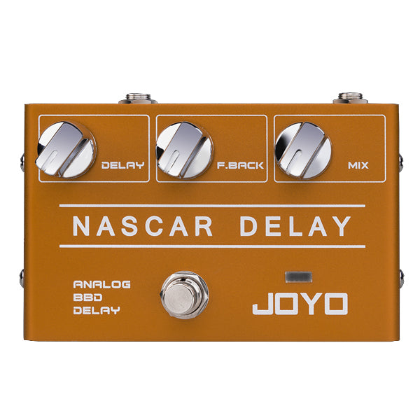 Joyo R-10 Nascar Analog Delay Pedal With Classic BBD Deliver Vintage Warm Natural Sound Effect for Sentimental Electric Guitar Solo (R10 R 10)