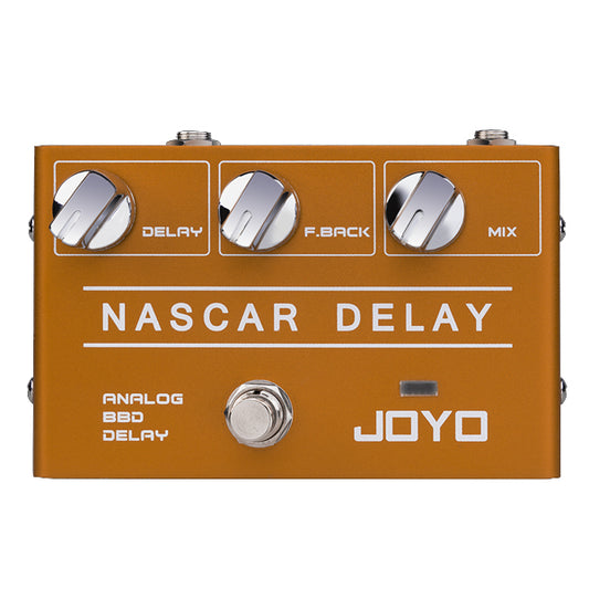Joyo R-10 Nascar Analog Delay Pedal With Classic BBD Deliver Vintage Warm Natural Sound Effect for Sentimental Electric Guitar Solo (R10 R 10)
