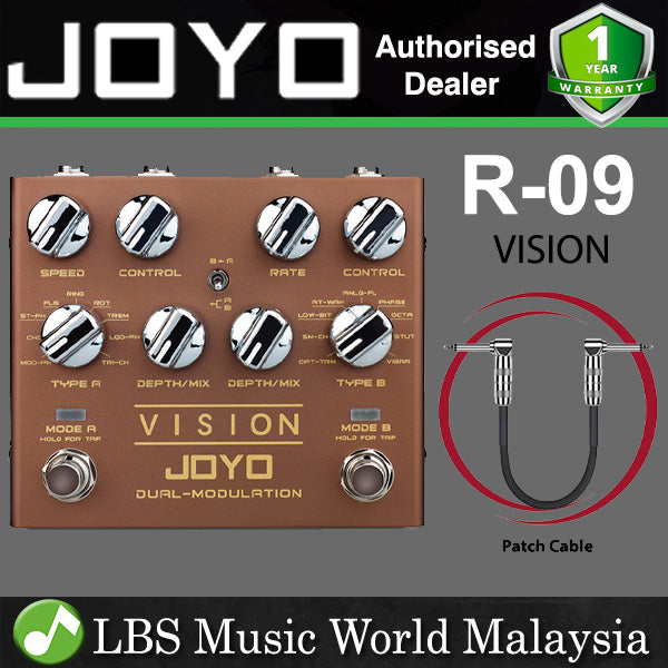 Joyo R-09 VISION Dual Channel Modulation Effect Pedal For Electric Guitar (R09 R 09)