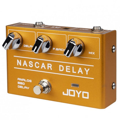 Joyo R-10 Nascar Analog Delay Pedal With Classic BBD Deliver Vintage Warm Natural Sound Effect for Sentimental Electric Guitar Solo (R10 R 10)
