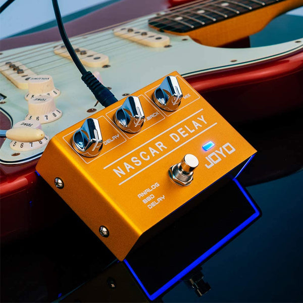 Joyo R-10 Nascar Analog Delay Pedal With Classic BBD Deliver Vintage Warm Natural Sound Effect for Sentimental Electric Guitar Solo (R10 R 10)