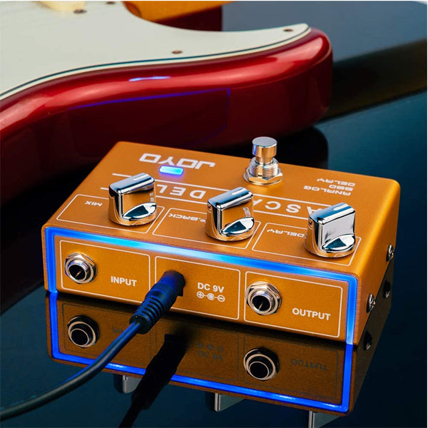 Joyo R-10 Nascar Analog Delay Pedal With Classic BBD Deliver Vintage Warm Natural Sound Effect for Sentimental Electric Guitar Solo (R10 R 10)