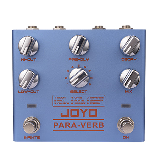 JOYO R-31 PARA-VERB Stereo Reverb Guitar Effect Pedal (R31)
