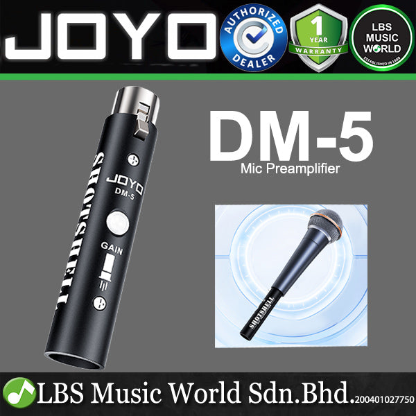 JOYO DM-5 Portable Shotshell Mic Preamplifier for Dynamic and Passive Microphone (DM5)
