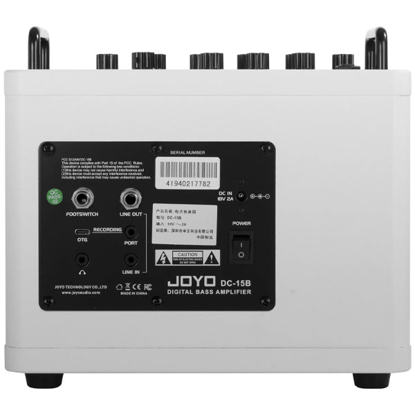Joyo DC-15B 15 Watt Digital Bass Amplifier Built in Drum Machine with Footswitch and Bluetooth Amp (DC15B)