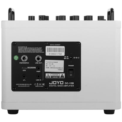 Joyo DC-15B 15 Watt Digital Bass Amplifier Built in Drum Machine with Footswitch and Bluetooth Amp (DC15B)