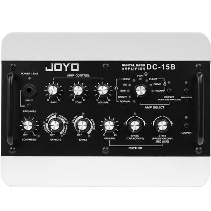 Joyo DC-15B 15 Watt Digital Bass Amplifier Built in Drum Machine with Footswitch and Bluetooth Amp (DC15B)