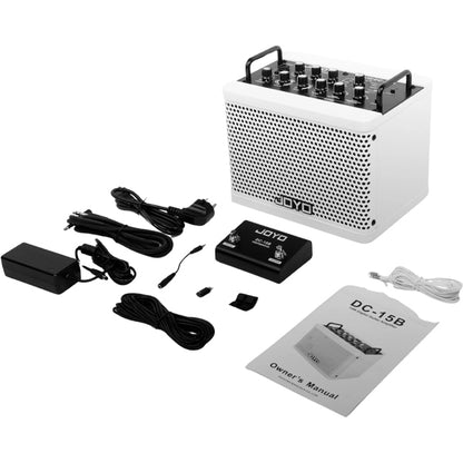 Joyo DC-15B 15 Watt Digital Bass Amplifier Built in Drum Machine with Footswitch and Bluetooth Amp (DC15B)