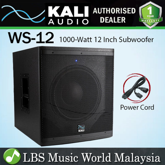 Kali Audio WS-12 1000 Watt 12 Inch Powered Subwoofer Studio Monitor Speaker WS12)