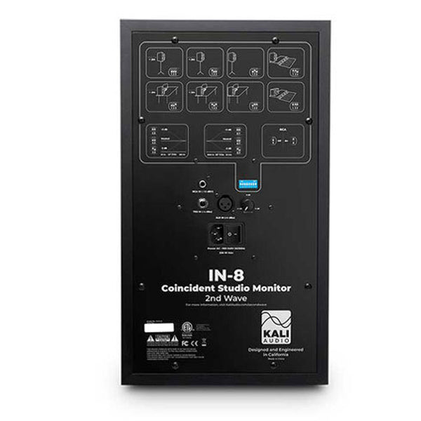 Kali Audio IN-8 V2 140 Watt 8 Inch Powered Studio Monitor Speaker - Pair (IN8 IN 8)