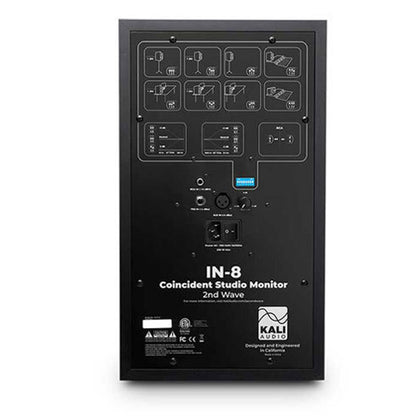 Kali Audio IN-8 V2 140 Watt 8 Inch Powered Studio Monitor Speaker - Pair (IN8 IN 8)