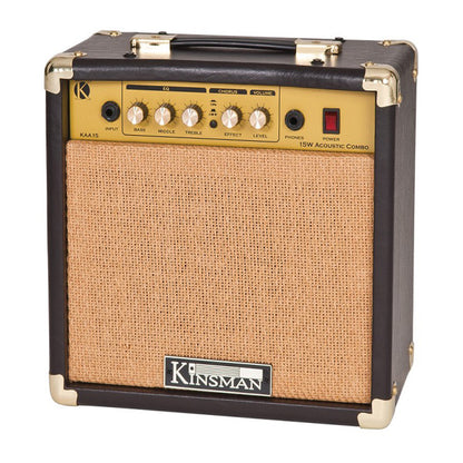 Kinsman KAA15 15 W Acoustic Guitar Amplifier Guitar Amp with Chorus