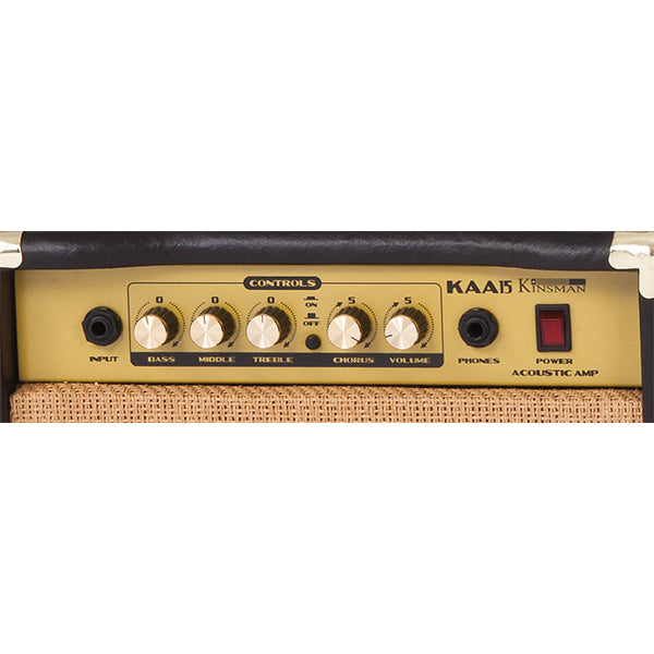 Kinsman KAA15 15 W Acoustic Guitar Amplifier Guitar Amp with Chorus