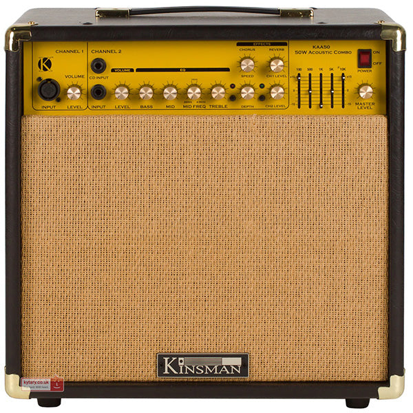 Kinsman KAA50 50 W Acoustic Guitar Amplifier Guitar Amp with Chorus Reverb