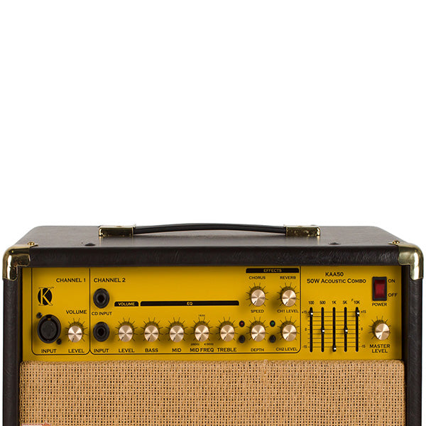 Kinsman KAA50 50 W Acoustic Guitar Amplifier Guitar Amp with Chorus Reverb