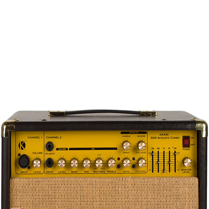 Kinsman KAA50 50 W Acoustic Guitar Amplifier Guitar Amp with Chorus Reverb