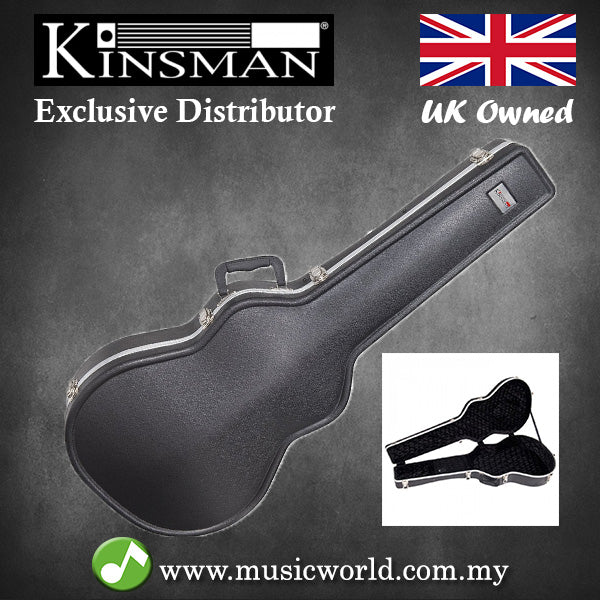 Kinsman KGC8615 Premium ABS Shaped Dreadnought Guitar Hard Case Acoustic Case