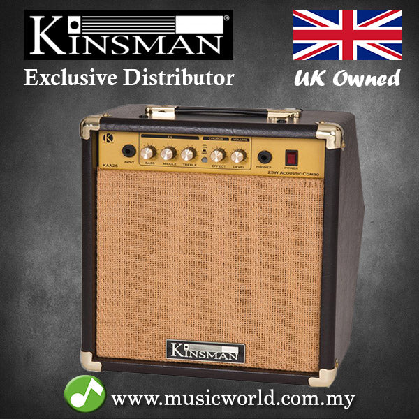 Kinsman KAA25 25 W Amp Acoustic Guitar Amplifier with Chorus
