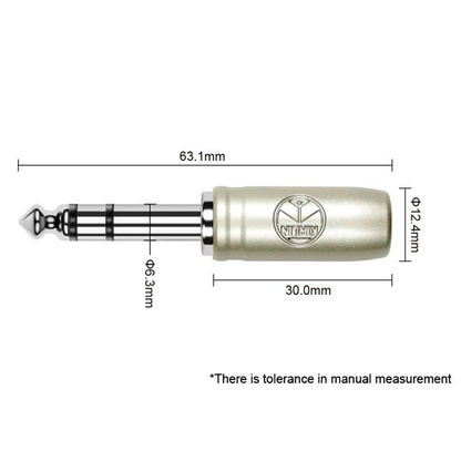 Kirlin AP-249PR 1/4 Inch TRS to TRS Plug Balance Stereo Audio Cable for Monitor Speaker or Interface - Black