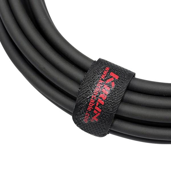 Kirlin AP-249PR 1/4 Inch TRS to TRS Plug Balance Stereo Audio Cable for Monitor Speaker or Interface - Black