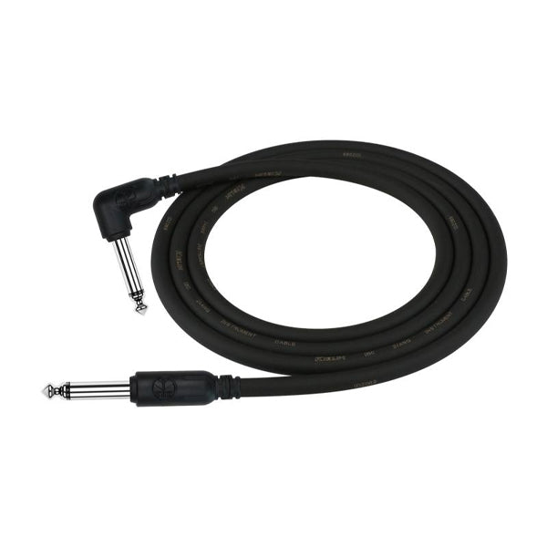 Kirlin Cable IC-242 3 Meter Mono Right Angle L Plug Instrument Cable For Electric Acoustic Bass Guitar Speaker Amp Keyboard Drum Amplifier