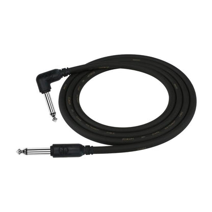 Kirlin Cable IC-242 3 Meter Mono Right Angle L Plug Instrument Cable For Electric Acoustic Bass Guitar Speaker Amp Keyboard Drum Amplifier