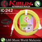 Kirlin Cable IC-242 3 Meter Mono Right Angle L Plug Instrument Cable For Electric Acoustic Bass Guitar Speaker Amp Keyboard Drum Amplifier