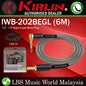 Kirlin IWB-202BEGL 6 Meter Premium Plus Gold Jack Woven Instrument Cable For Electric Acoustic Bass Guitar Speaker Amp Keyboard Drum Amplifier