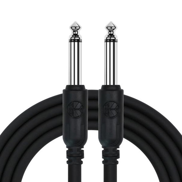 Kirlin Cable IC-241 Mono Instrument Cable For Electric Acoustic Bass Guitar Speaker Amp Keyboard Drum Amplifier - Black