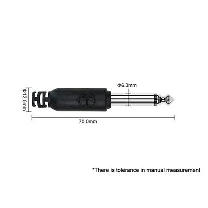 Kirlin Cable IC-241 Mono Instrument Cable For Electric Acoustic Bass Guitar Speaker Amp Keyboard Drum Amplifier - Black