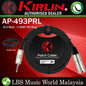 Kirlin AP-493PRL 3 Meter XLR Male to 3.5mm TRS Plug Original Single Patch Microphone Mic Cable - Black