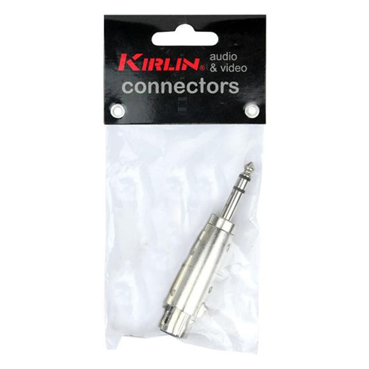 Kirlin X-3121 XLR Female to 1/4 Inch TRS Male Audio Jack Adapter - Each (X 3121)
