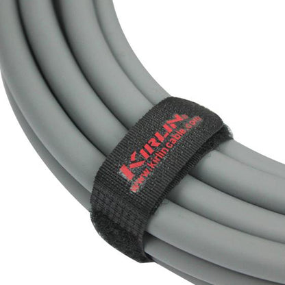 Kirlin IP-182BEGL /GA Stage L Right Angle Gold Plated Instrument Cable For Electric Acoustic Bass Guitar Amplifier - Gray