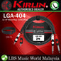 Kirlin LGA-404 2 Meter Dual RCA To 1/4 Inch Mono Plug LightGear Dual Patch interconnect Cable Adapter Black