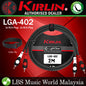 Kirlin LGA-402 2 Meter Dual RCA To RCA Stereo Plug LightGear Interconnect Patch Cable for AV Speaker Amplifier Receiver and Hifi Black