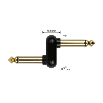 Kirlin 2631BGZ Adapter Double 1/4 Inch Mono Jack Gold Plated for Patch Cable Effect Pedal
