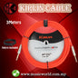 Kirlin Cable IM-201PRG Red Frost Instrument Cable Mono Plug 3 Meter Guitar Cable