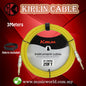 Kirlin Cable IM-201PRG Yellow Instrument Cable Mono Plug 3 Meter Guitar Cable