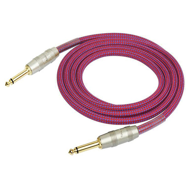 Kirlin IW-241PRG /PU 6 Meter Original Gold Woven Instrument Cable Electric Guitar Amp Keyboard Bass Amplifier Drum Purple