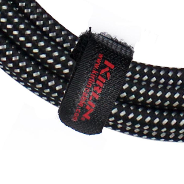 Kirlin IW-241PRG /BK Original Gold Woven Instrument Cable Electric Guitar Amp Keyboard Bass Amplifier Drum - Black