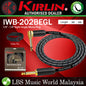 Kirlin IWB-202BEGL Premium Plus Gold Jack Woven Instrument Cable For Electric Acoustic Bass Guitar Speaker Amp Keyboard Drum Amplifier - Metallic Black