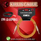 Kirlin IW-241PRG /OR 3 Meter Original Gold Woven Instrument Cable Electric Guitar Amp Keyboard Bass Amplifier Drum Orange