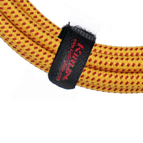Kirlin IW-241PRG /OR 6 Meter Original Gold Woven Instrument Cable Electric Guitar Amp Keyboard Bass Amplifier Drum Orange