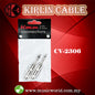 Kirlin CV-2306 1/4 Inch Straight Mono Plug Cable Contact Head Mono Jack Pairs