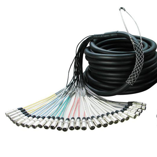 Kirlin MTB-2801 /BK 28 Channel 50 Meter Multi-track Cable XLR Male Female 28 In 28 Out Cable