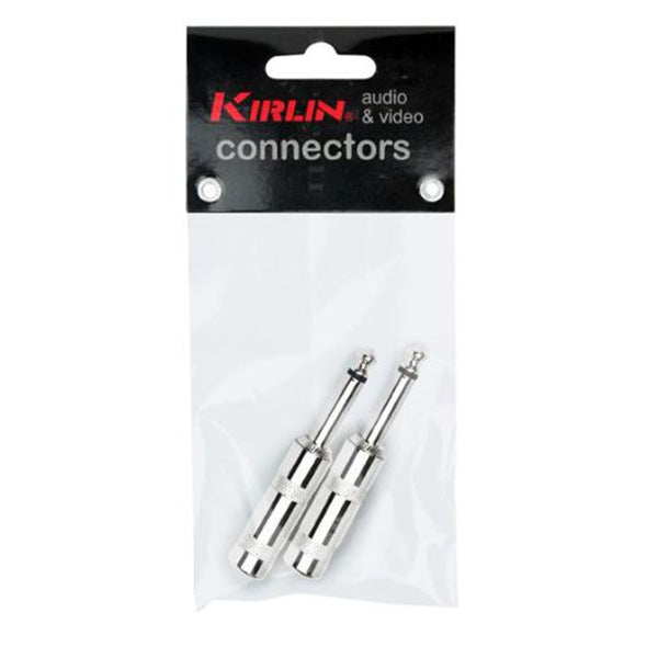 Kirlin CV-2306 1/4 Inch Straight Mono Plug Cable Contact Head Mono Jack Pairs