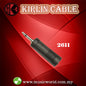 Kirlin 2611 Adapter 3.5MM Male to 6.5MM Female Mono M Converter Jack Adaptor
